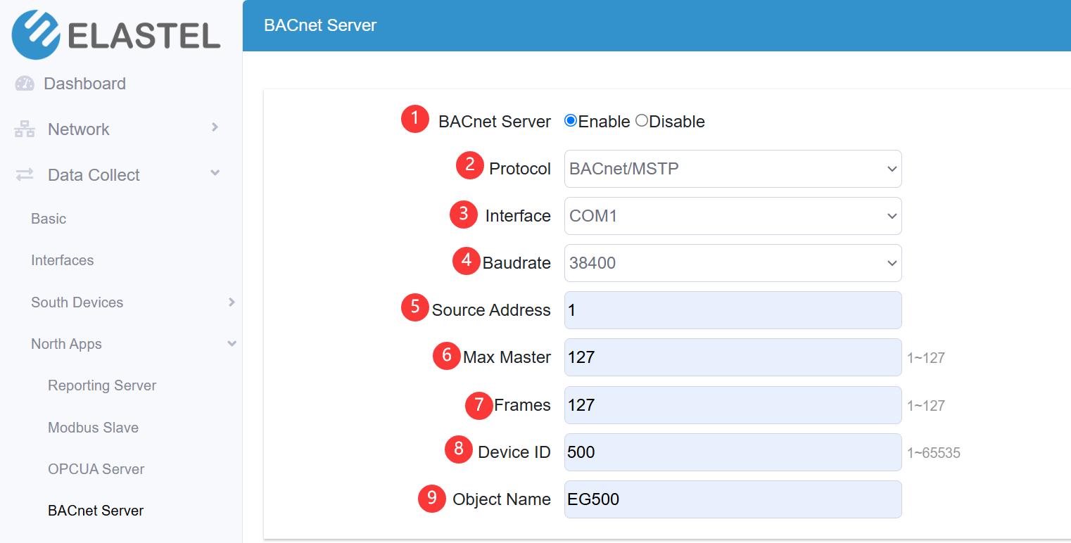 bacnet/mstp server