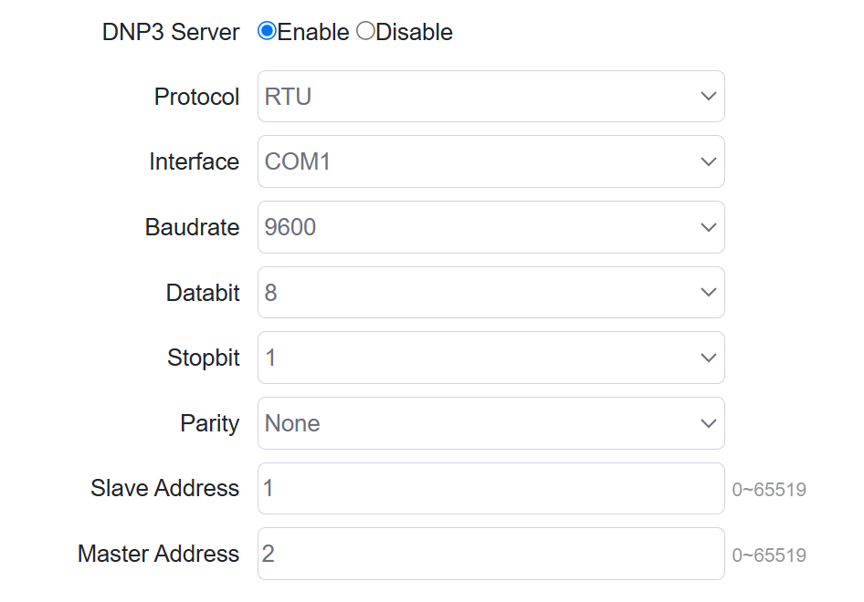 dnp3 server by rtu